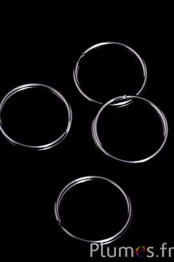 Ring - diam. 5 mm - silbern schwarz